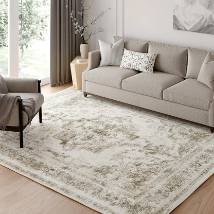 Elevate Your Space with the Purecozy Pet Friendly 9x12 Vintage Area Rug – Perfect for Living Rooms, Kitchens, and More!