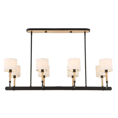Wood & Iron Linear Pendant