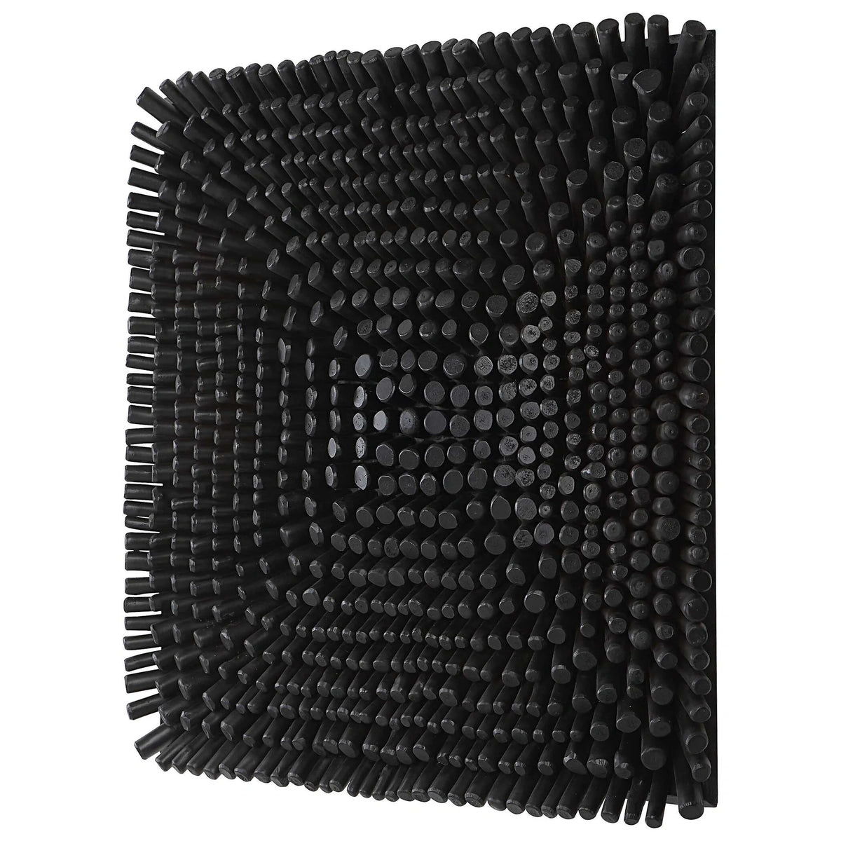 Satin Black Wood Wall Panel