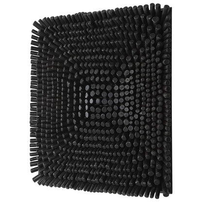 Satin Black Wood Wall Panel