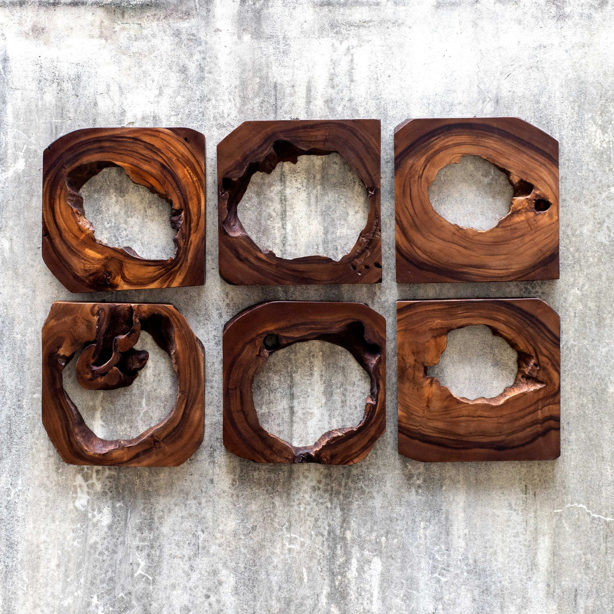 Wood Wall Art Set/6