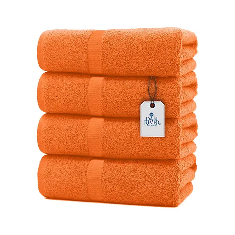 Dan River Unisex 100% Cotton 4-Piece Bath Towel Set