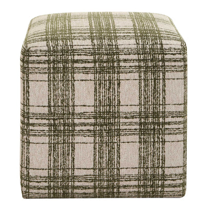 Plaid Ottoman
