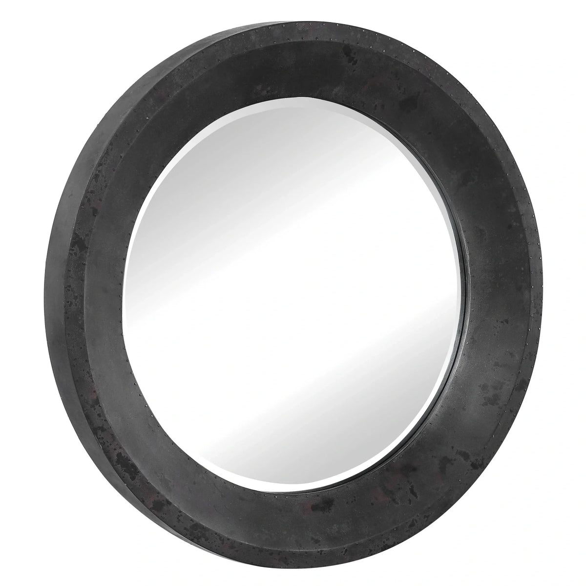 Round Industrial Mirror