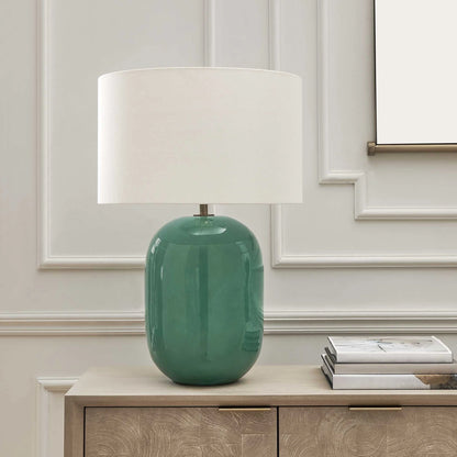 Teal Ceramic Table Lamp