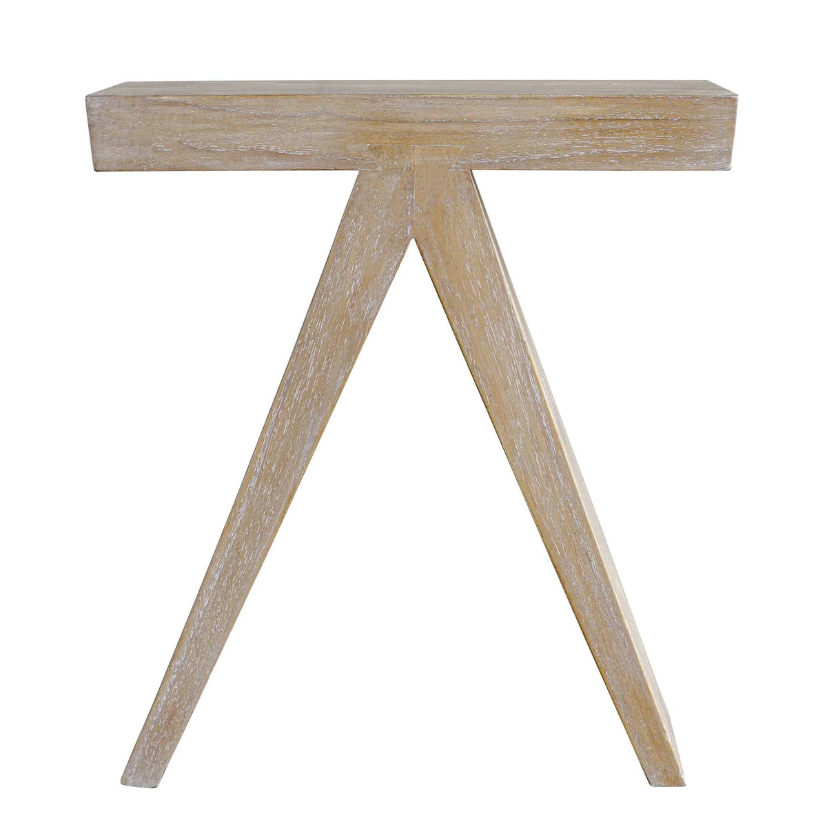 Modern Wood Veneer Accent Table