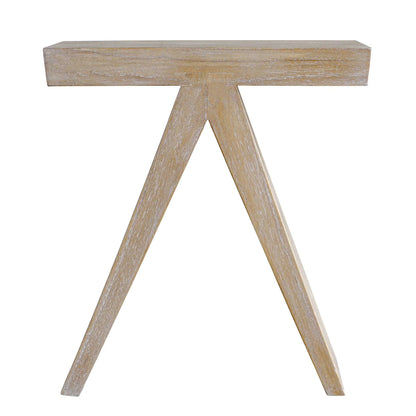 Modern Wood Veneer Accent Table