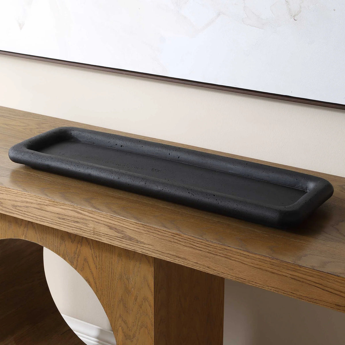 Indoor-Outdoor Black Tray