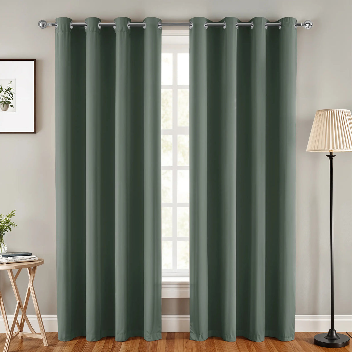 Lux Decor Thermal Insulated Room Darkening Curtains – Heavy-Duty Soundproof Grommet Drapes for Privacy and Comfort in Your Living Room