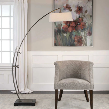 Bronze Arc Floor Lamp