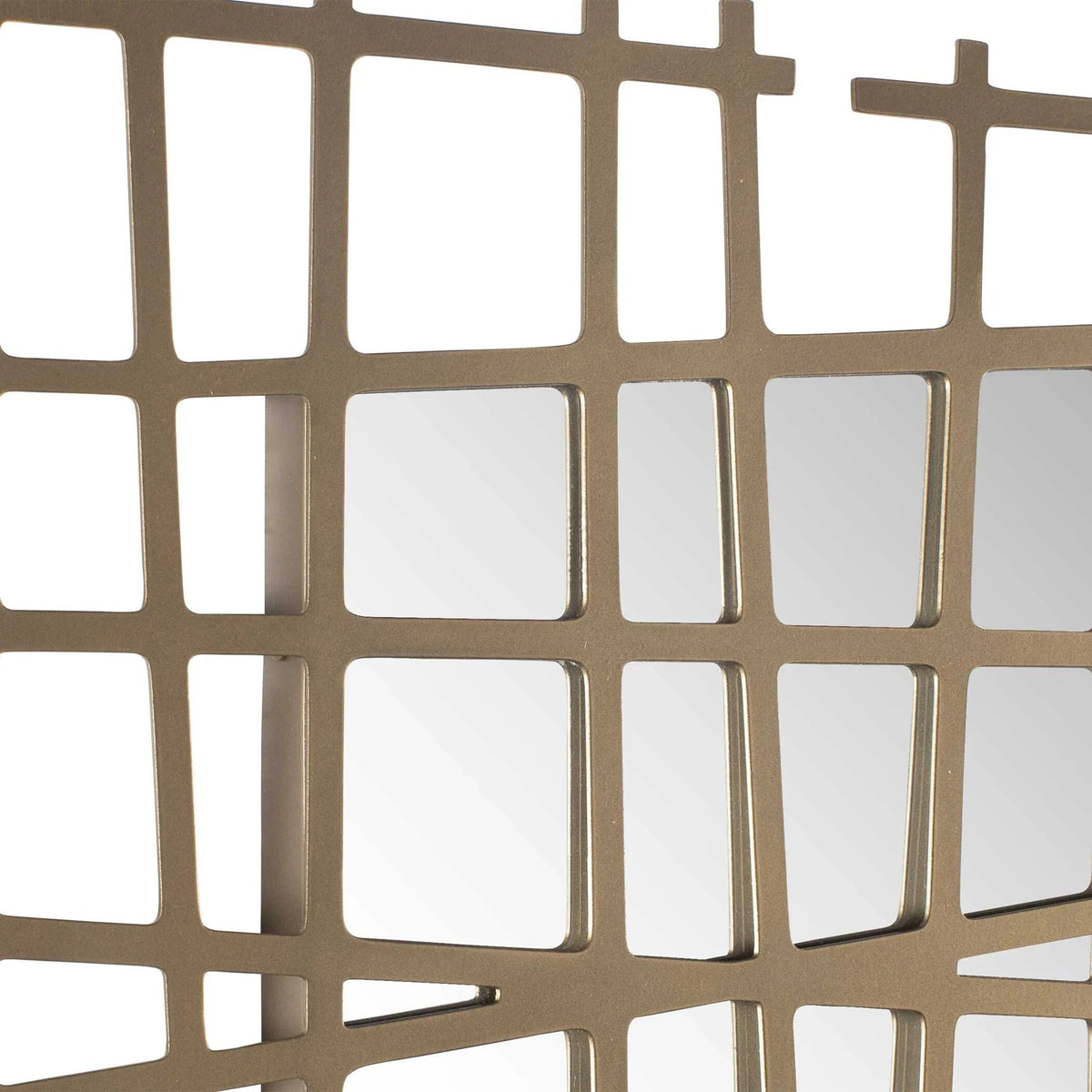 Geometric Mirrored Wall Decor