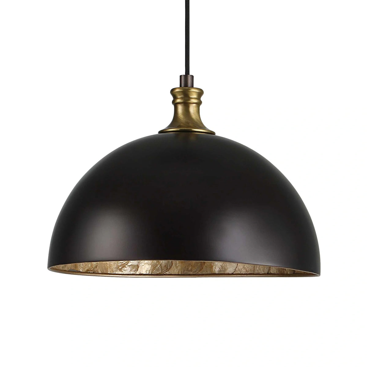 Capiz Shell Bronze Pendant