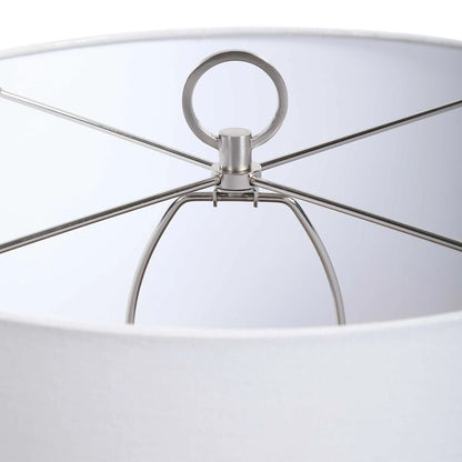 Gray White Table Lamp