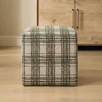 Plaid Ottoman