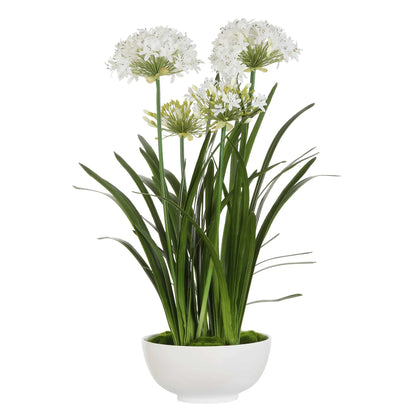 Faux Agapanthus Centerpiece
