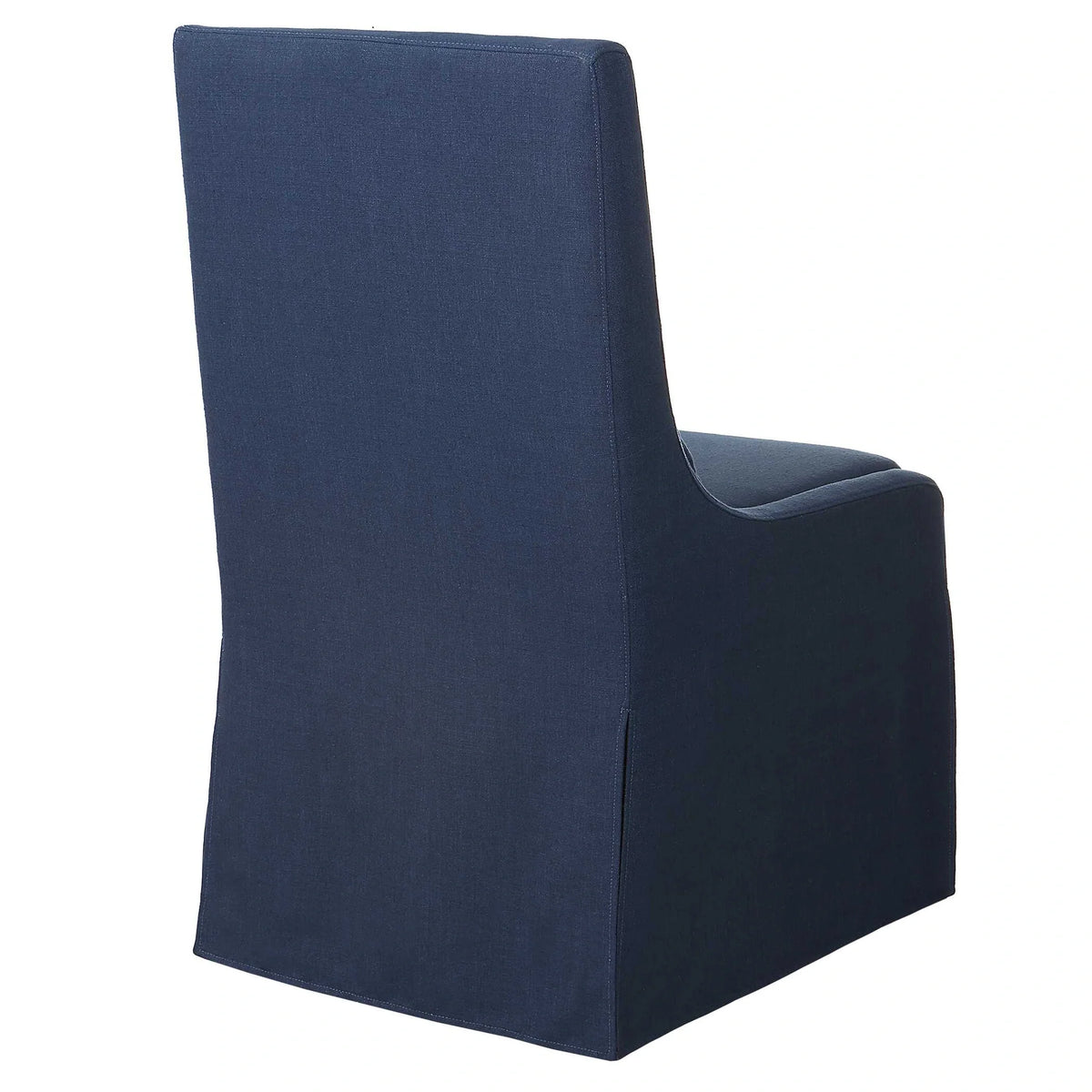 White Linen Armless Chair