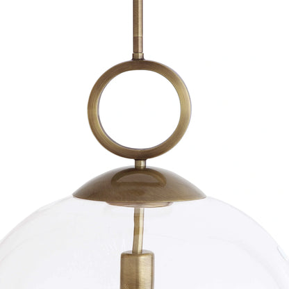 Large Blown Glass 1 Light Pendant