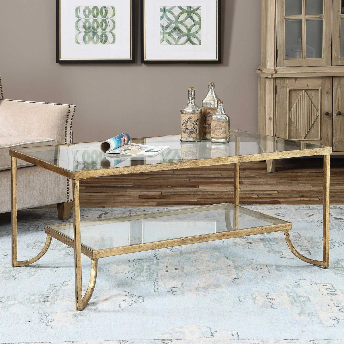 Gold Leaf Coffee Table