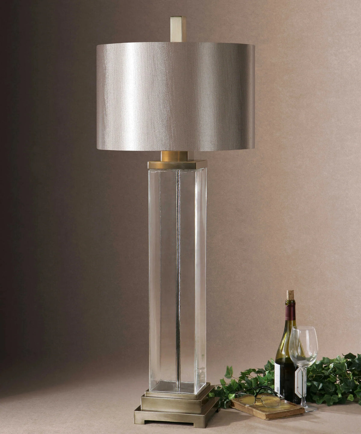 Clear Glass Table Lamp