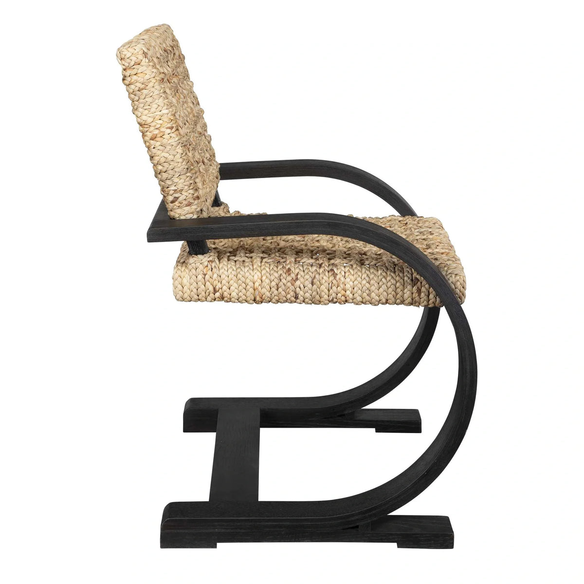 Woven Black Dining Chair