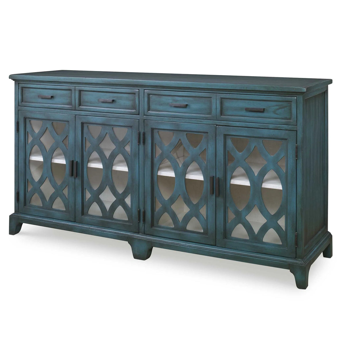 Lagoon Green Wood Credenza