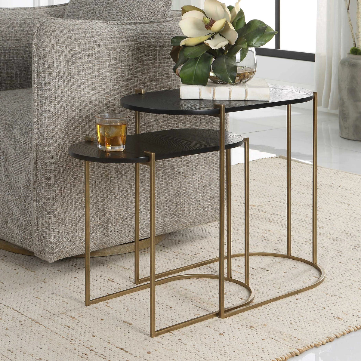 Wood Nesting Tables Set/2