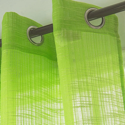 Curtain Club, 2-Piece Set 52X95 Inches, Solid Color Slub Yarn Fabric Curtain, Lightweight, Light Transmitting, Grommet Top Design, Premium Grade, Decorative, Suitable for Living Room, Bedroom, Study and Kitchen, L12, Curtains, Window Curtains