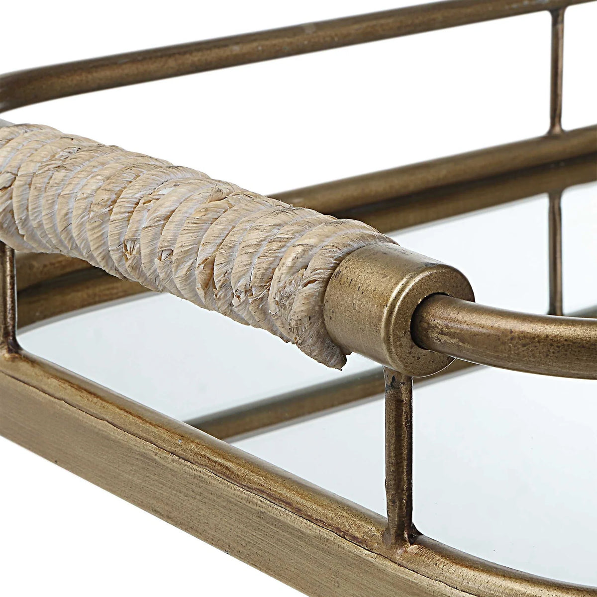 Brushed Gold Trays, Set of 2