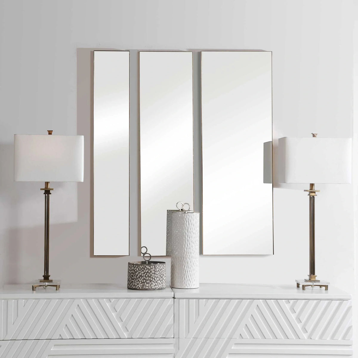 Gold Mirrors, Set of 3
