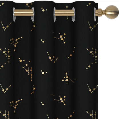 Blackout Curtain Panels | 100% Polyester, Thermal Insulated, Grommet Top | Wide Size Range, Set of 2