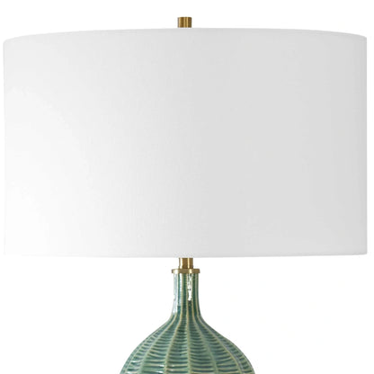 Coastal Blue Ceramic Table Lamp