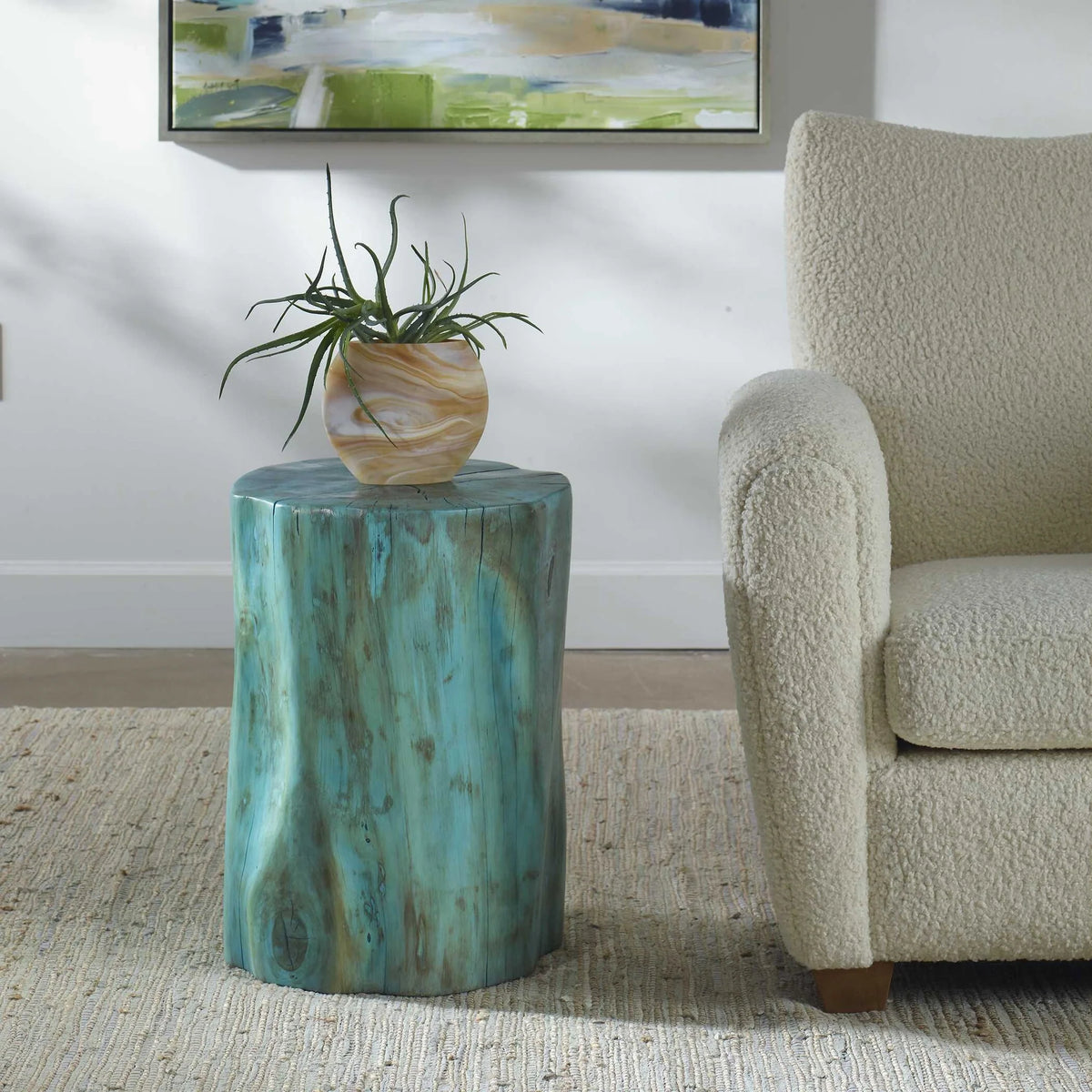 Tamarind Wood Accent Stool