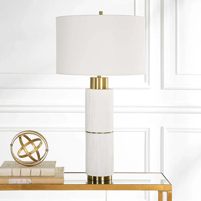 Whitewashed Table Lamp