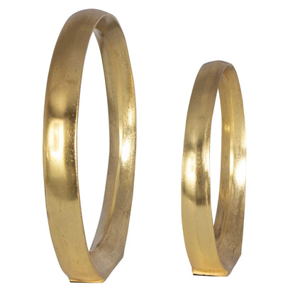 Gold Ring Sculptures Set/2