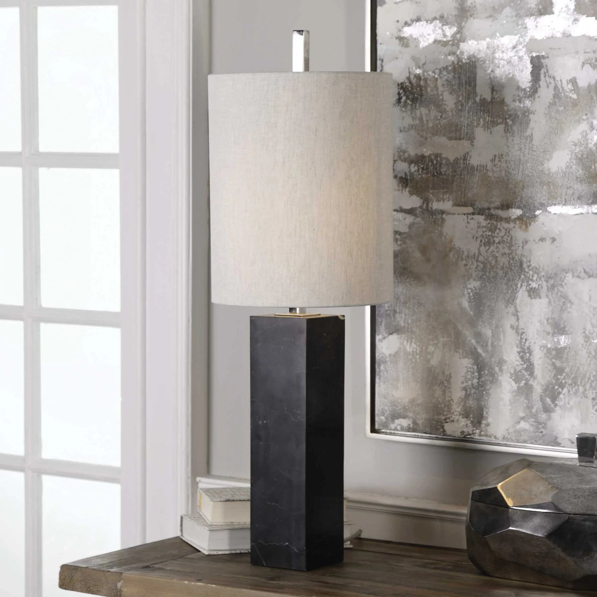Marble Column Accent Lamp