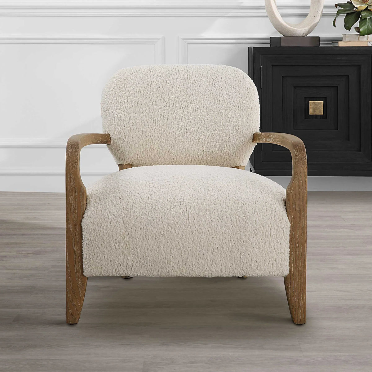 Natural Shearling Accent Chair