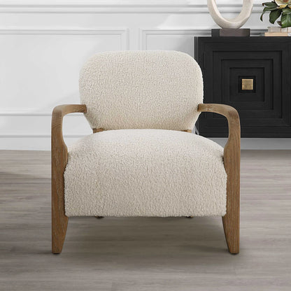 Natural Shearling Accent Chair