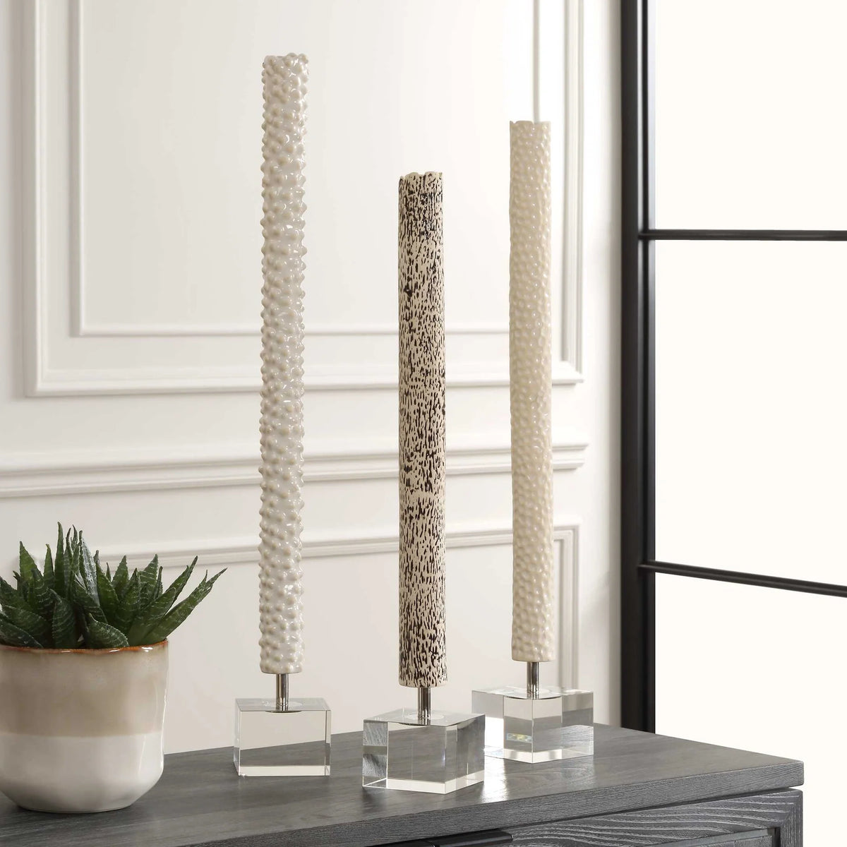 Cylindrical Sculptures Set/3