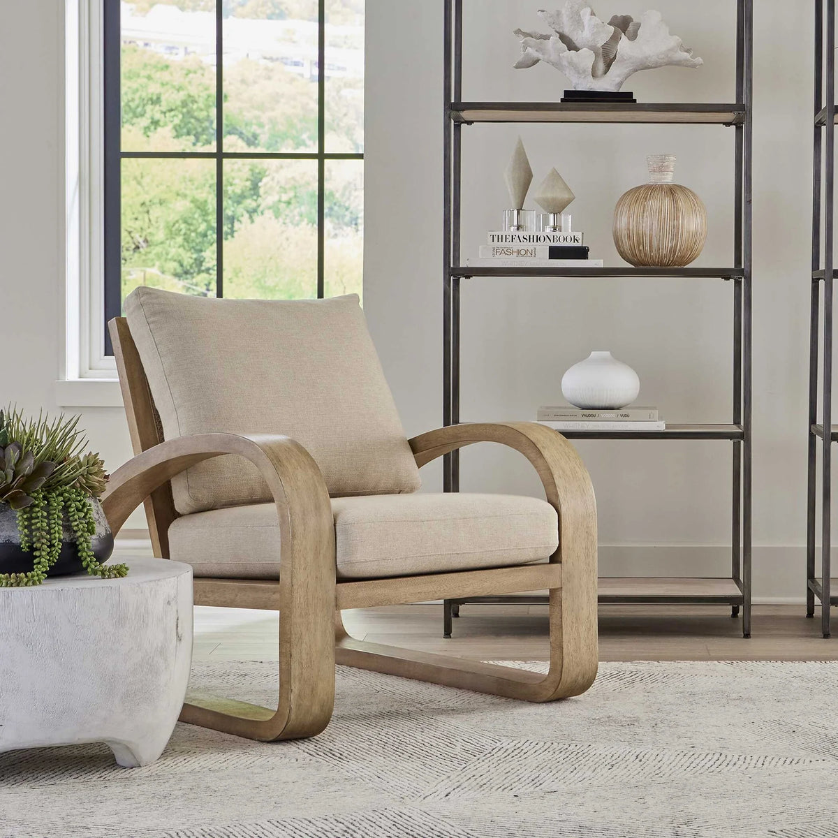 Wooden Accent Chair