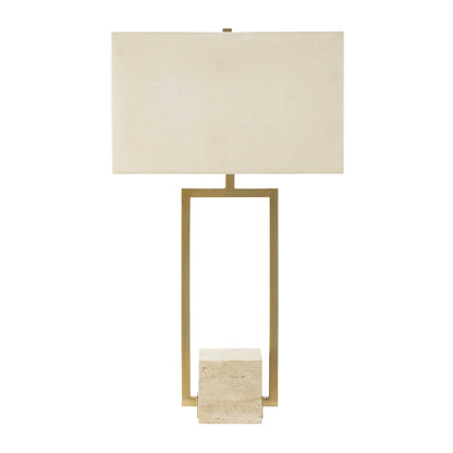 Modern Travertine Table Lamp