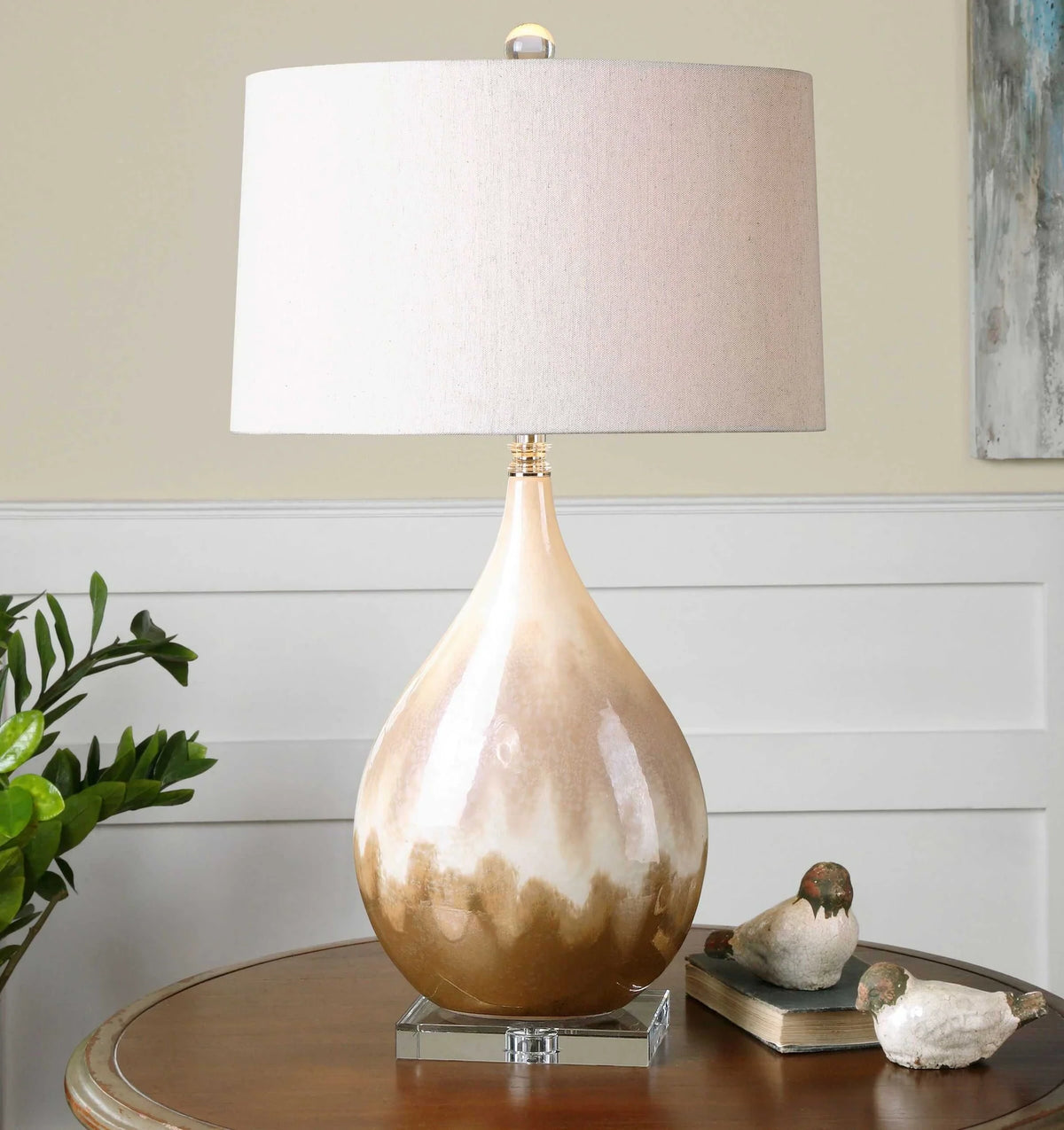 Glazed Ceramic Table Lamp