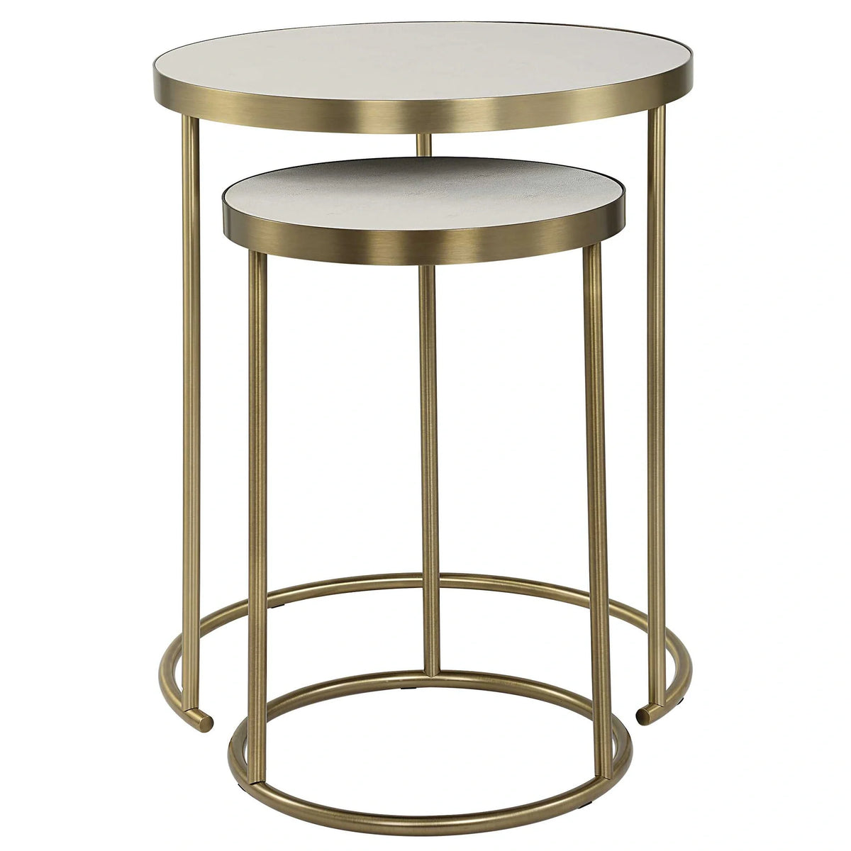 White Nesting Tables Set/2