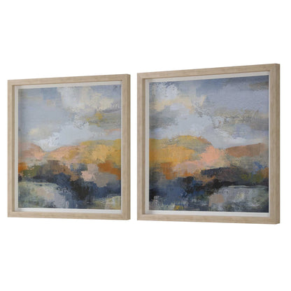 Mountain Ridge Framed Prints, Set of 2