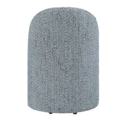 Denim Rolling Dining Chair