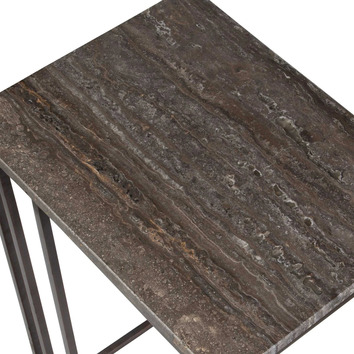Travertine Accent Table