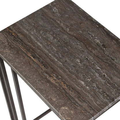 Travertine Accent Table