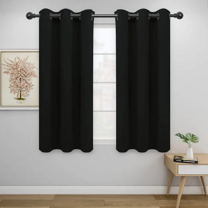 Modern Blackout Curtains | Thermal Insulated, Noise Reducing, Grommet Top | Wide Size Range, Set of 2