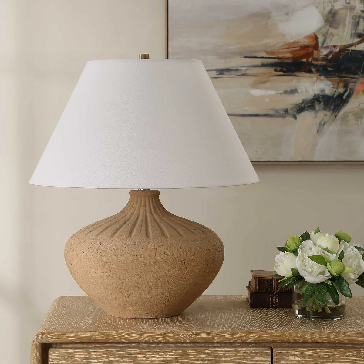 Terracotta Table Lamp