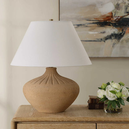 Terracotta Table Lamp
