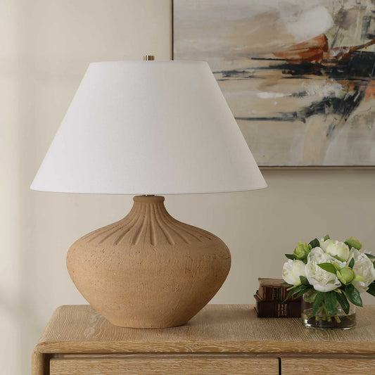Terracotta Table Lamp
